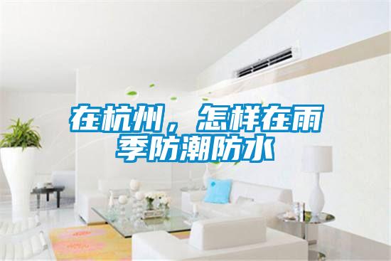 在杭州，怎樣在雨季防潮防水